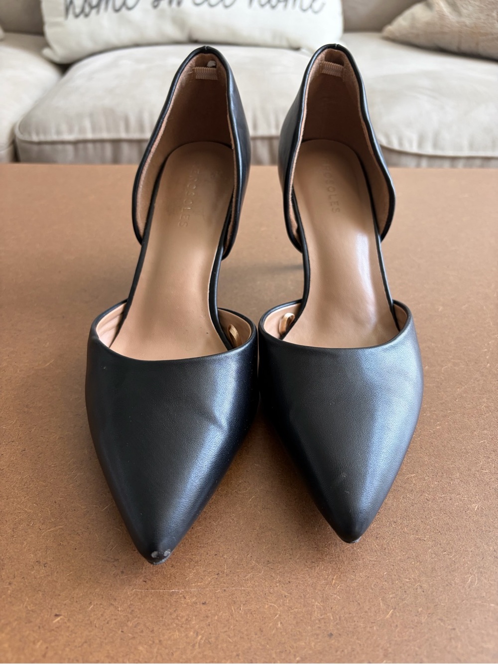 AEROSOLES Black Pointed D'Orsay Pumps